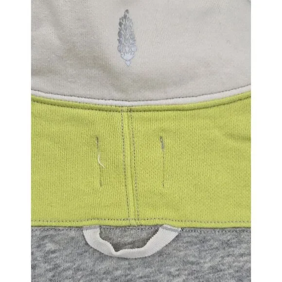 Free People Sweatshirt Womens XL Split‎ Second Pullover Half Zip Funnel Neck OS - Picture 6 of 9